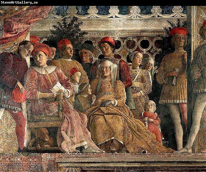 Andrea Mantegna The court of Mantua, fresco for the Camera degli Sposi of Palazzo Ducale, Mantua.